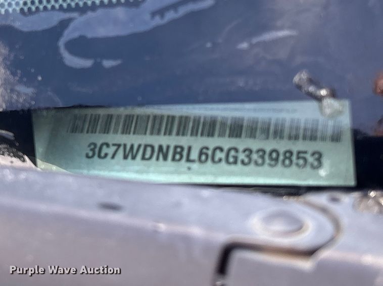 image for item EU8648 2012 Dodge 5500 bucket truck