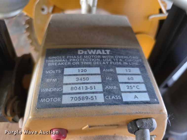 image for item EV2151 Dewalt 7730 radial arm saw