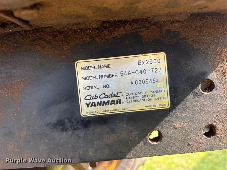 image for item EV2951 Cub Cadet EX2900 MFWD tractor