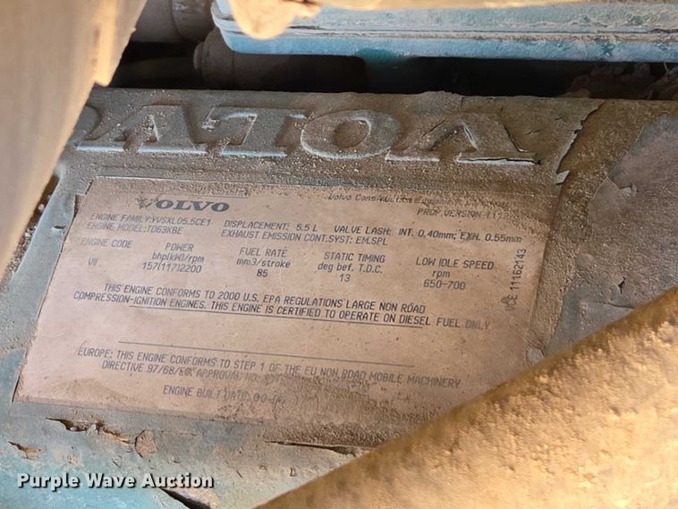 image for item EV5849 2000 Volvo L90D wheel loader