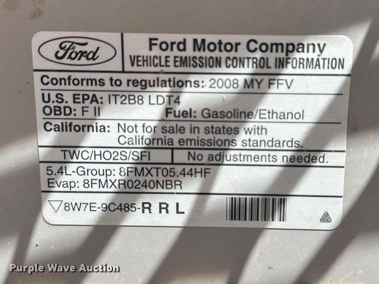 image for item EV5867 2008 Ford F150 Ext. Cab pickup truck