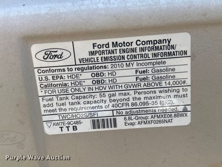 image for item EV5880 2010 Ford E450 
