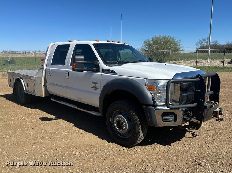 image for item EV5894 2011 Ford F450 Super Duty Crew Cab flatbed truck