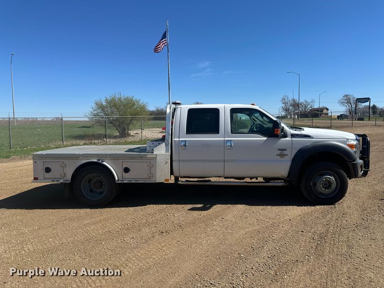 image for item EV5894 2011 Ford F450 Super Duty Crew Cab flatbed truck