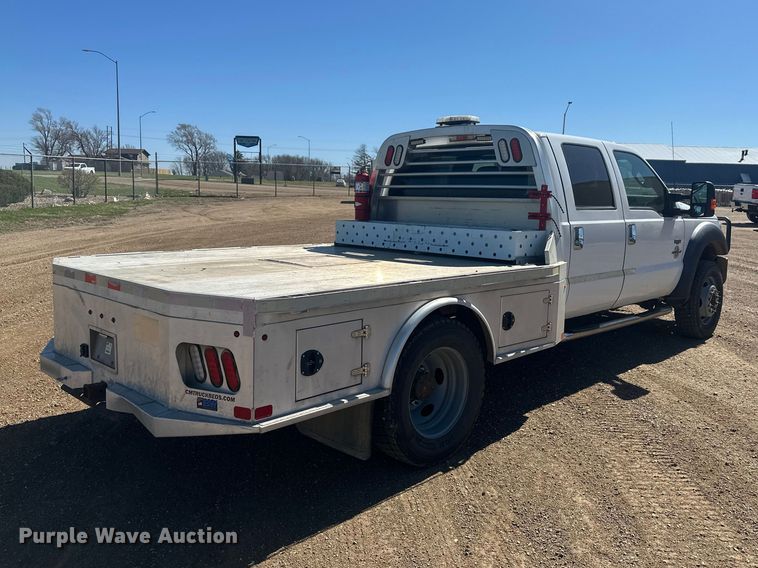 image for item EV5894 2011 Ford F450 Super Duty Crew Cab flatbed truck