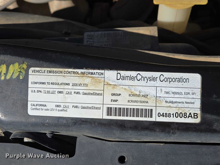 image for item EV5896 2008 Dodge Grand Caravan SE van