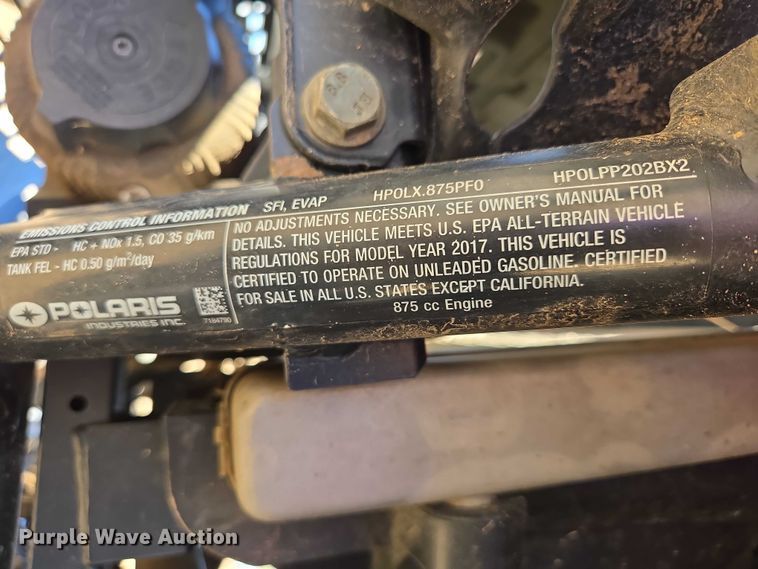 image for item EV5903 2017 Polaris Ranger 900 XP utility vehicle