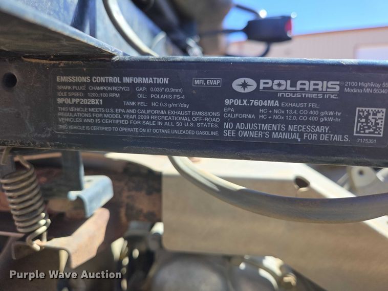 image for item EV5905 2009 Polaris Ranger 700 EFI utility vehicle