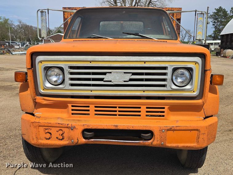 image for item EV5967 1979 Chevrolet C70 dump flatbed truck