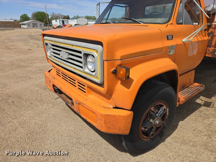 image for item EV5967 1979 Chevrolet C70 dump flatbed truck