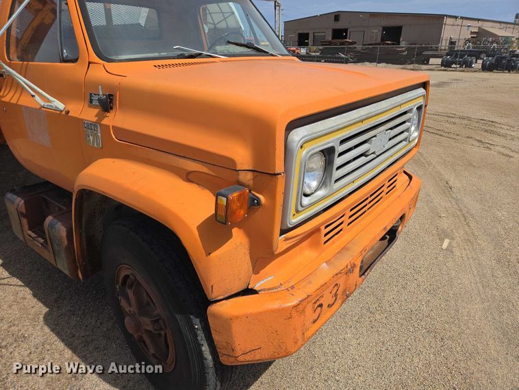 image for item EV5967 1979 Chevrolet C70 dump flatbed truck