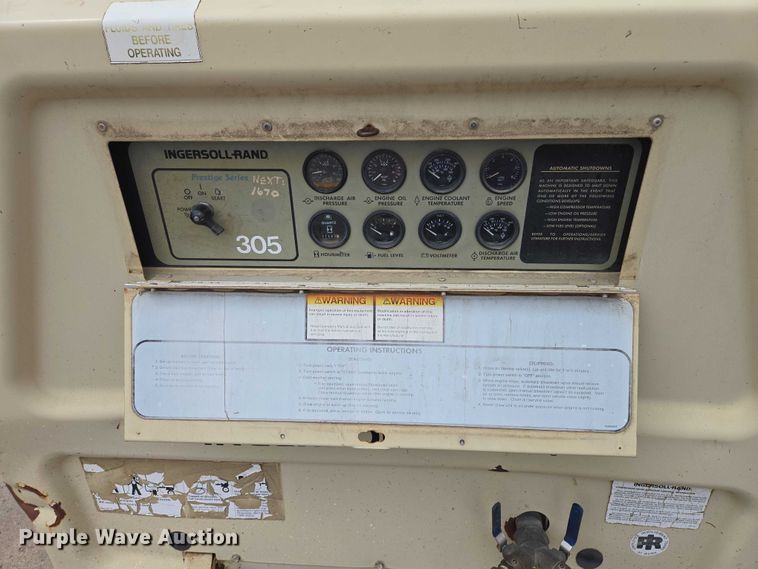 image for item EV5984 1996 Ingersoll Rand 185 air compressor