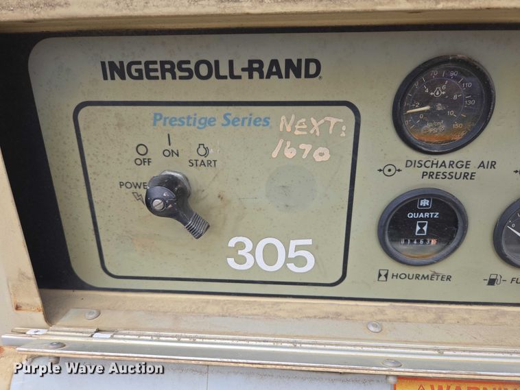 image for item EV5984 1996 Ingersoll Rand 185 air compressor