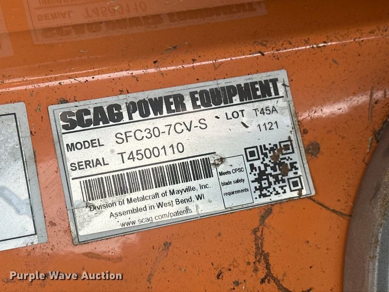 image for item EW2008 Scag SFC30-7CV-S lawn mower