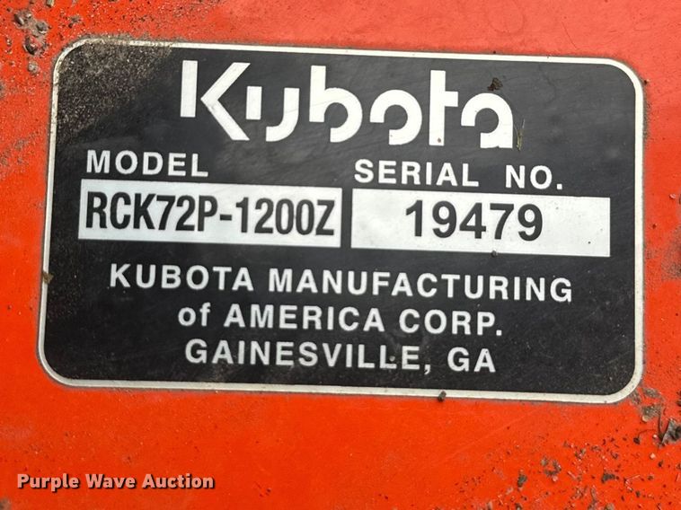 image for item EW2025 Kubota ZD1211L ZTR lawn mower