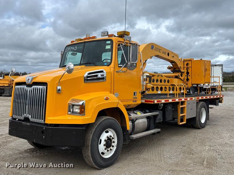 image for item FB3407 2016 Western Star 4700 Under bridge inspection truck