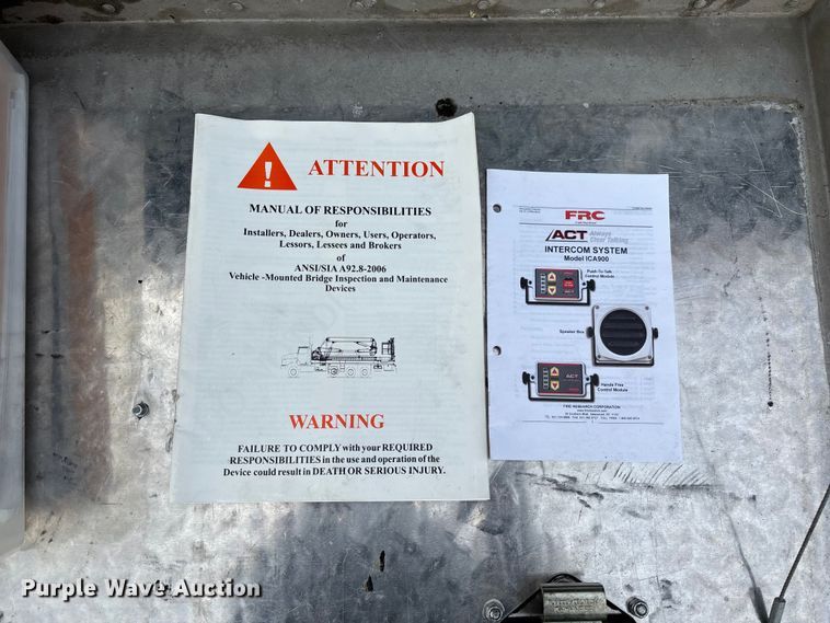 image for item FB3407 2016 Western Star 4700 Under bridge inspection truck