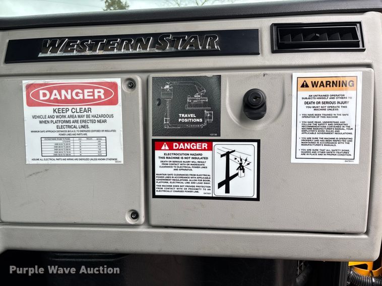 image for item FB3407 2016 Western Star 4700 Under bridge inspection truck