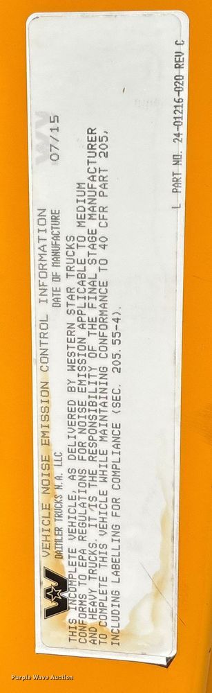 image for item FB3407 2016 Western Star 4700 Under bridge inspection truck