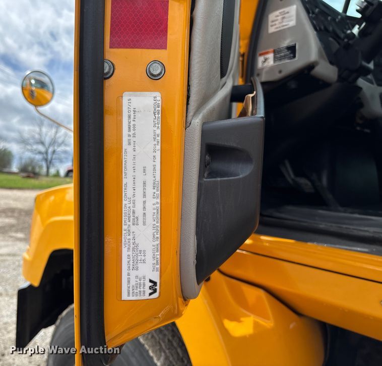 image for item FB3407 2016 Western Star 4700 Under bridge inspection truck