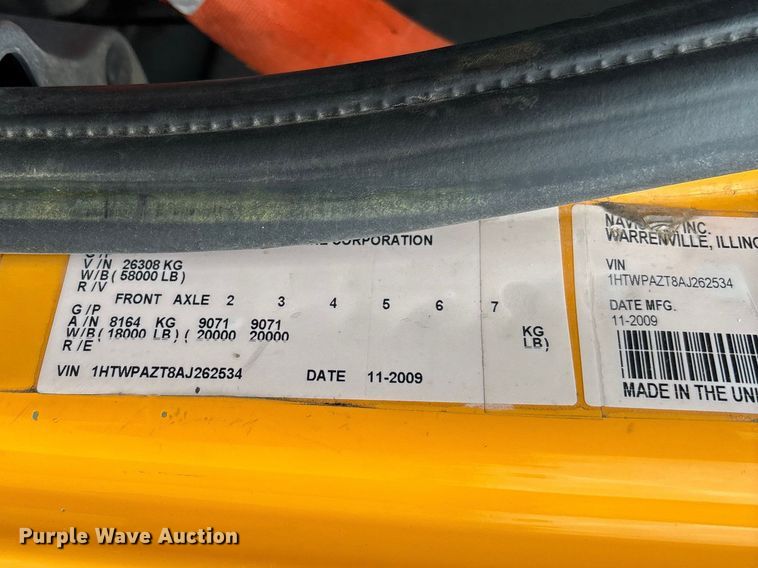 image for item FB3411 2010 International 7500 dump truck