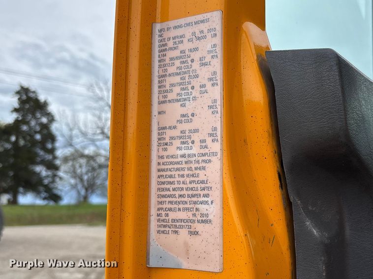 image for item FB3420 2011 International 7500 dump truck