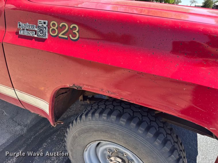 image for item FB7272 1975 Chevrolet Custom deluxe 20 pickup truck