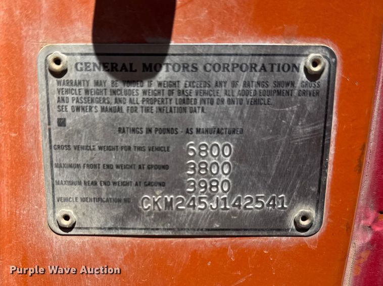 image for item FB7272 1975 Chevrolet Custom deluxe 20 pickup truck