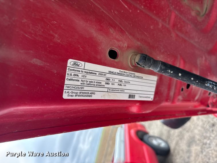image for item FB7276 2008 Ford F250 Super Duty Ext. Cab pickup truck