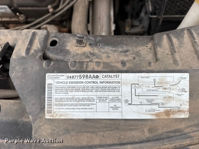 image for item FB7285 2007 Dodge Grand Caravan van