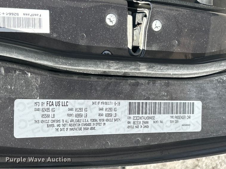 image for item FC5447 2018 Dodge Charger Police 