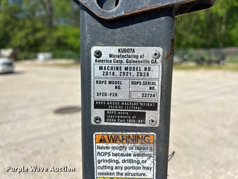 image for item FC5450 Kubota ZD21 ZTR lawn mower