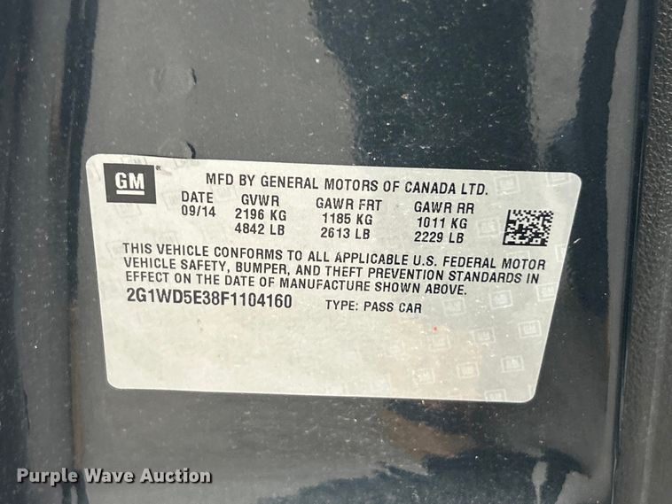 image for item FC5502 2015 Chevrolet Impala Police Cruiser  
