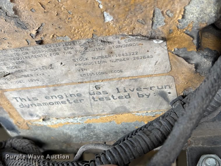 image for item FG0315 1996 E-One pumper fire truck