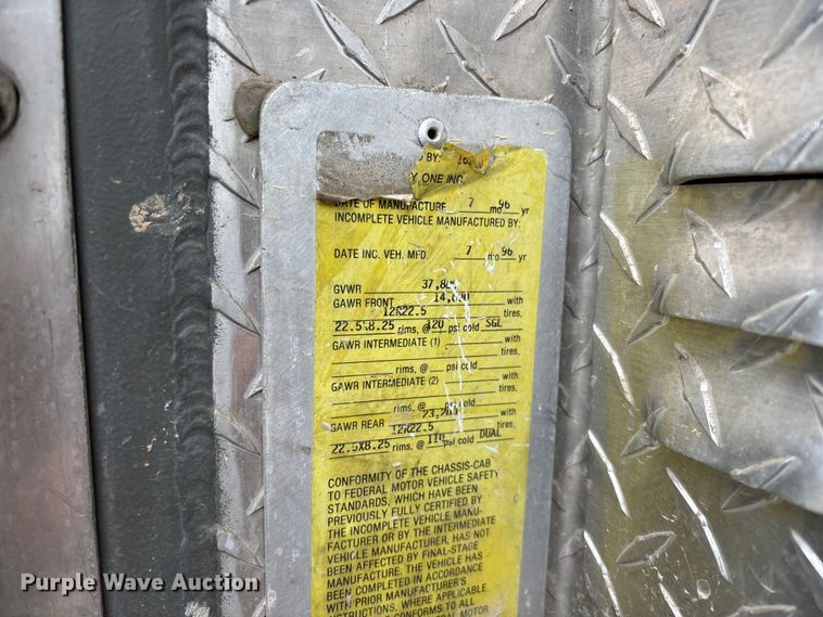 image for item FG0315 1996 E-One pumper fire truck