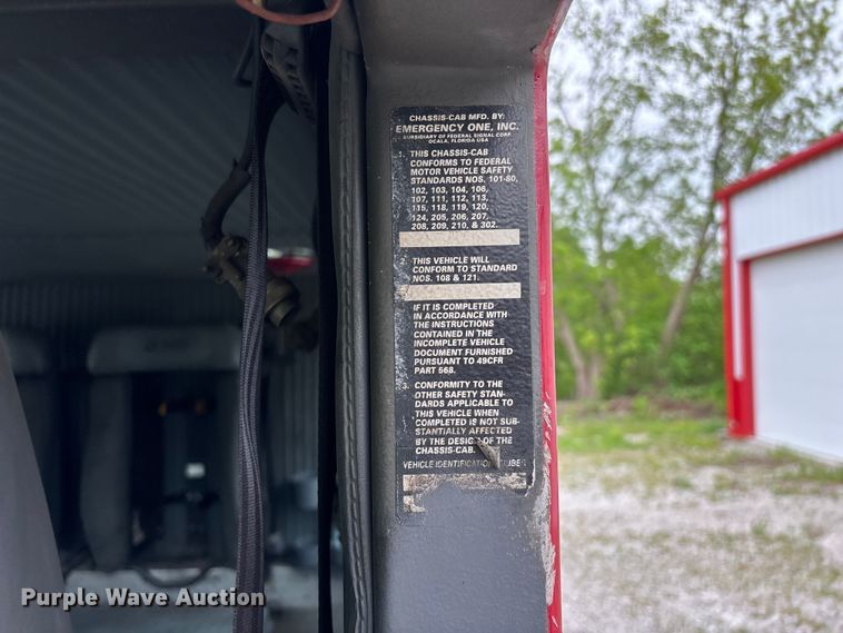 image for item FG0315 1996 E-One pumper fire truck