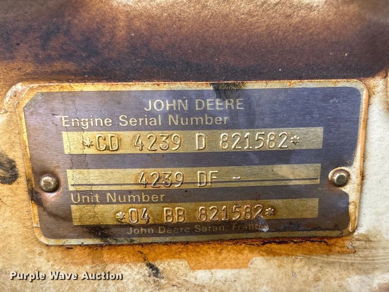 image for item FG2778 1989 Ingersoll Rand 185 air compressor