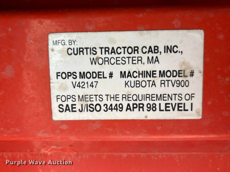 image for item FG2901 2004 Kubota RTV900 utility vehicle
