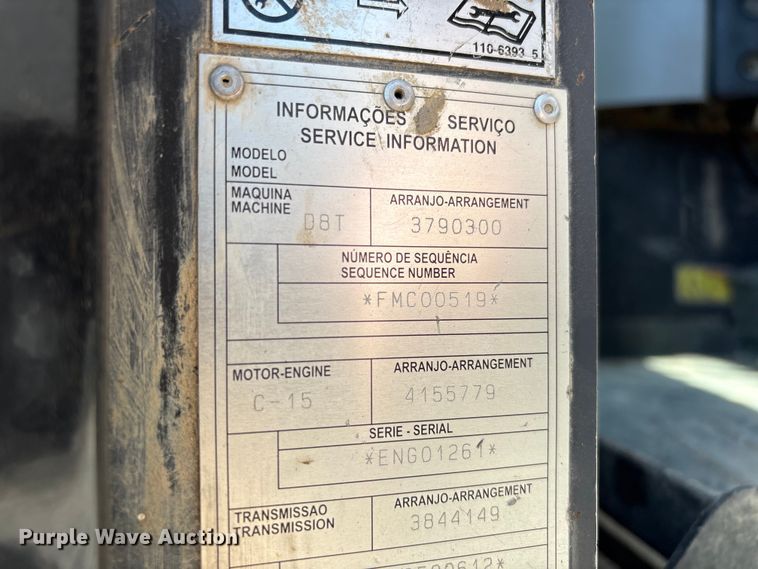 image for item FG2904 2015 Caterpillar D8T dozer