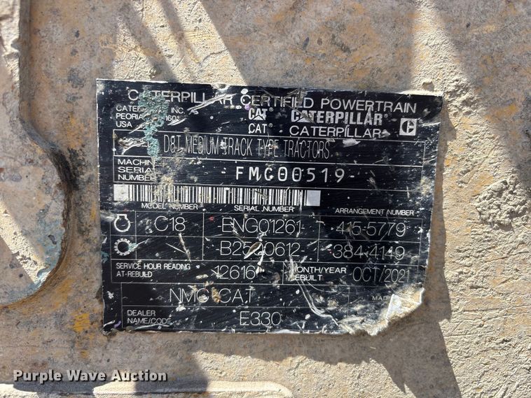 image for item FG2904 2015 Caterpillar D8T dozer