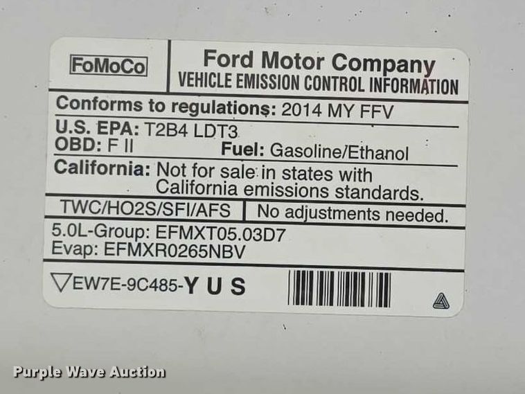 image for item FH6050 2014 Ford F150 Ext. Cab pickup truck