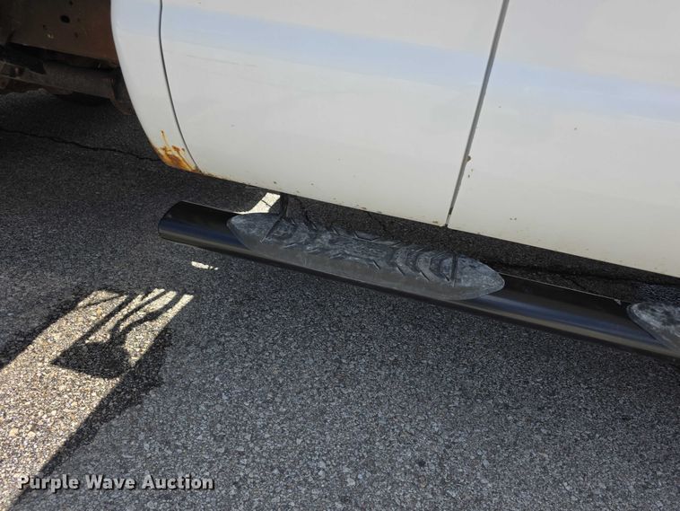 image for item FH6052 2014 Ford F350 Super Duty Ext. Cab dump flatbed pickup truck