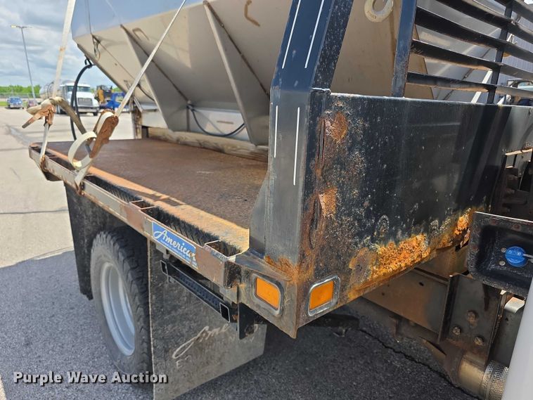 image for item FH6052 2014 Ford F350 Super Duty Ext. Cab dump flatbed pickup truck