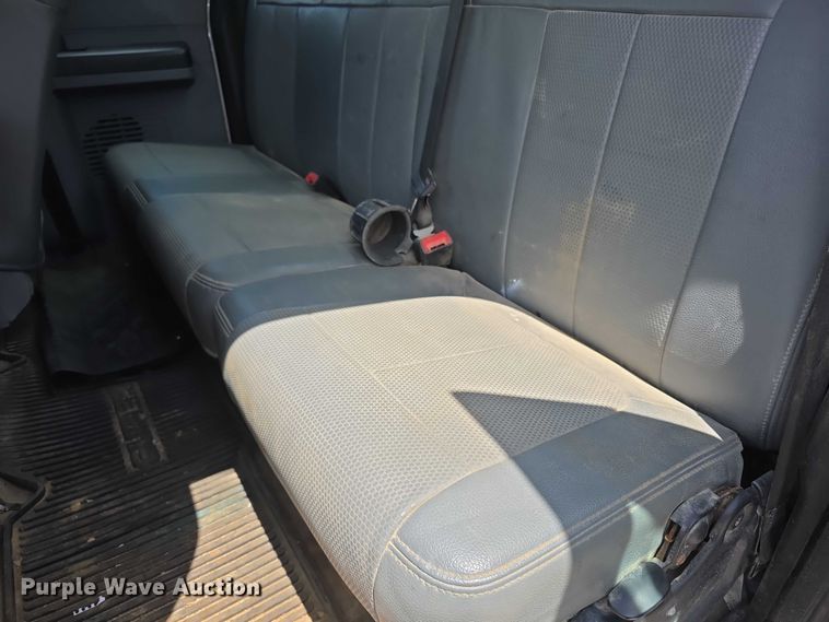 image for item FH6052 2014 Ford F350 Super Duty Ext. Cab dump flatbed pickup truck