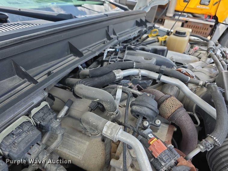 image for item FH6052 2014 Ford F350 Super Duty Ext. Cab dump flatbed pickup truck