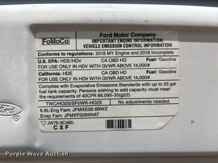 image for item FH7077 2018 Ford E450 shuttle bus