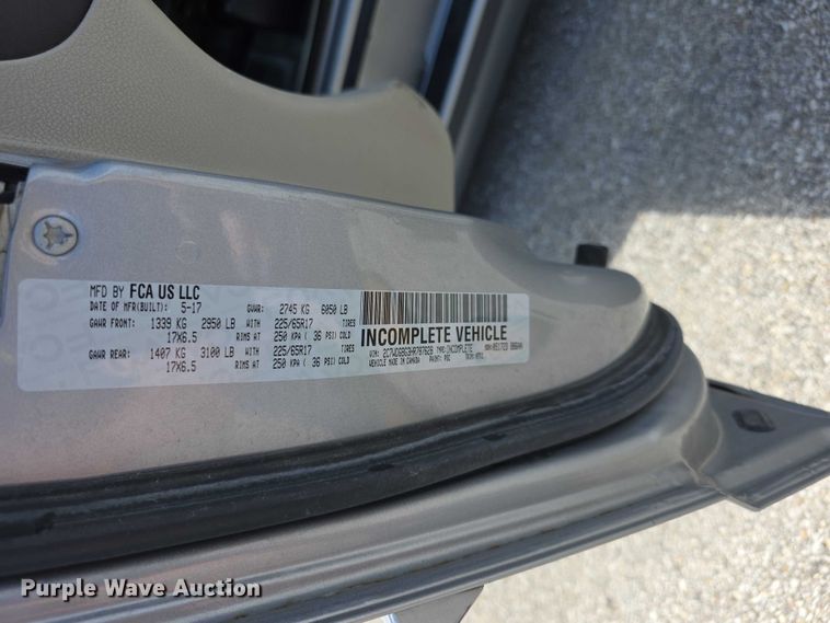 image for item FI0941 2017 Dodge Grand Caravan handicap accessible van