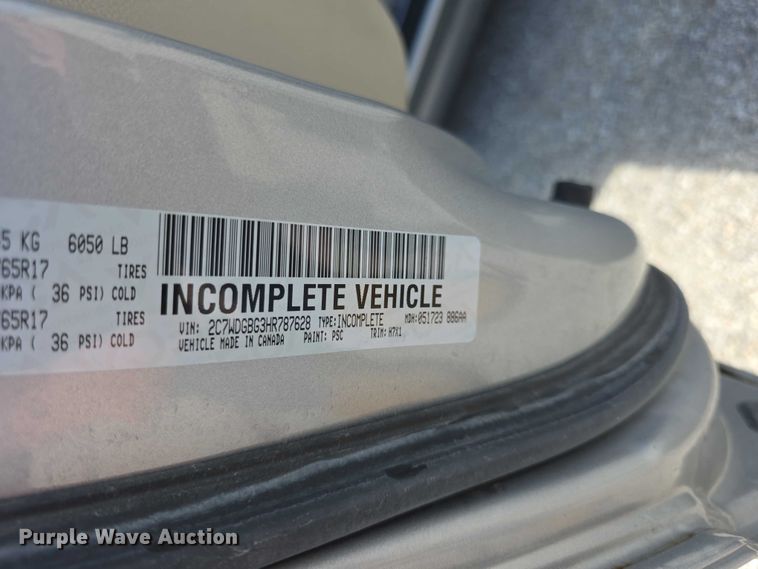 image for item FI0941 2017 Dodge Grand Caravan handicap accessible van