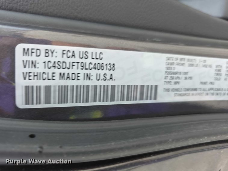 image for item FI0943 2020 Dodge Durango SSV SUV