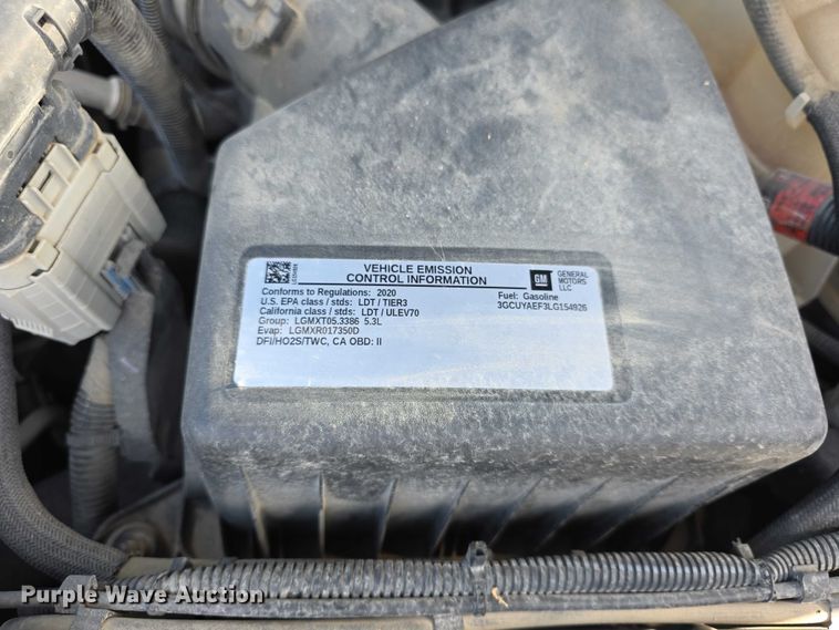 image for item FI0951 2020 Chevrolet Silverado 1500 